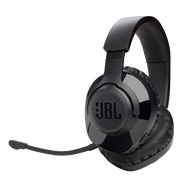 JBL Quantum 350 Wireless - Black - Wireless PC gaming headset with detachable boom mic - Hero